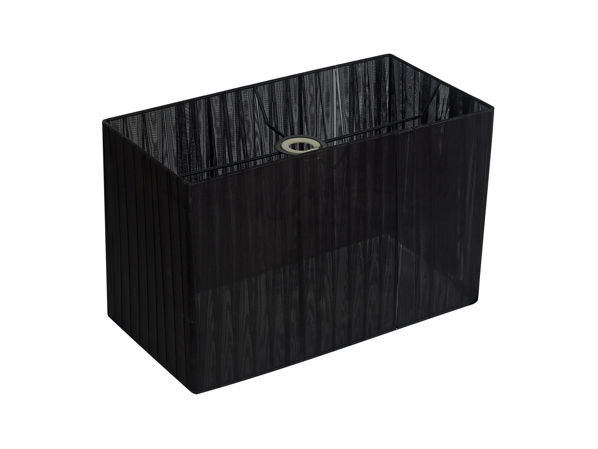 ILS31727  Florence 40cm Rectangle Organza Fabric Shade Black